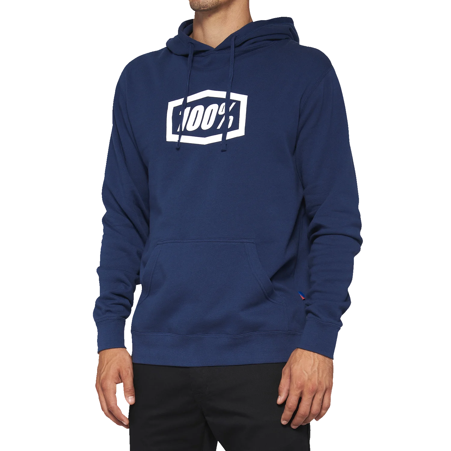 100% Icon Pullover Hoodie - Navy - XL 20029-00028