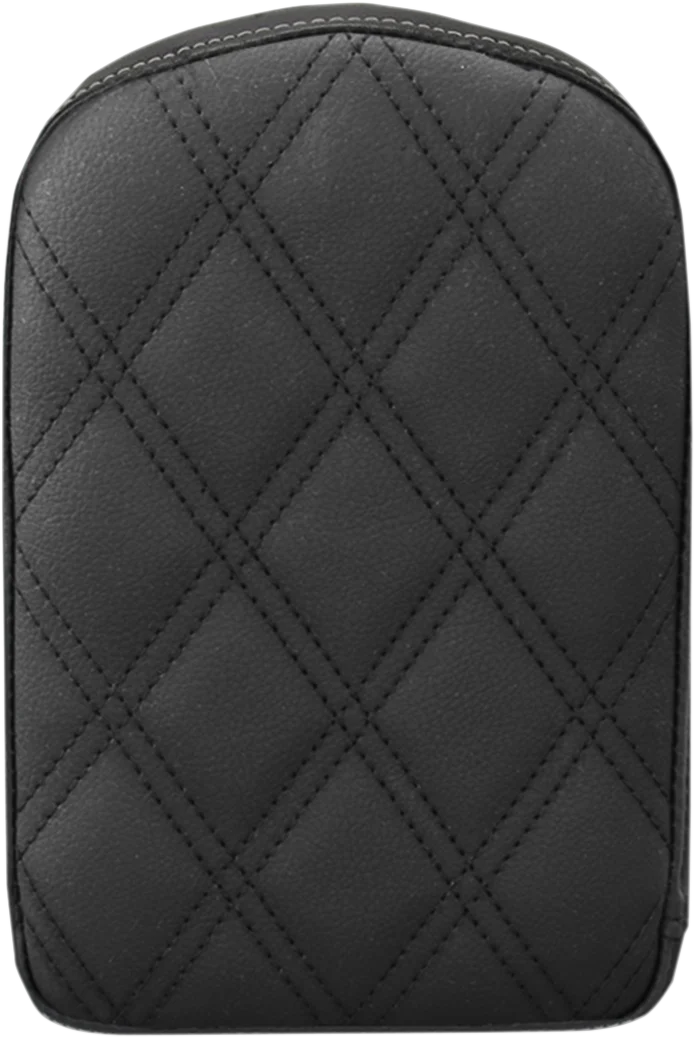 SADDLEMEN Sissy Bar Pad - Lattice Stitched - Black 41143