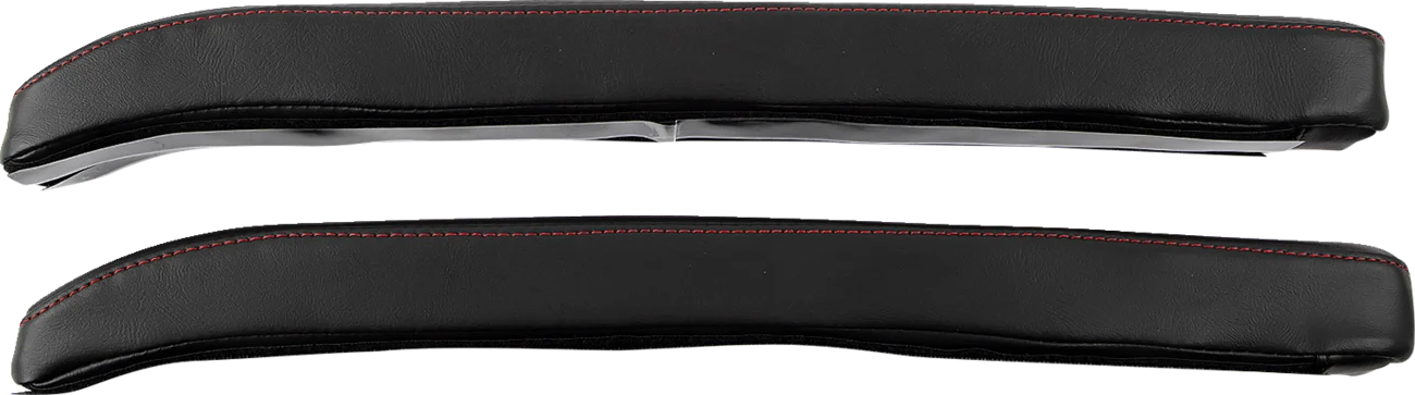 SHOW CHROME Kaliber Armrest Pads - Black w/ Red Stitching - Slingshot '15-'22 H44-1RED