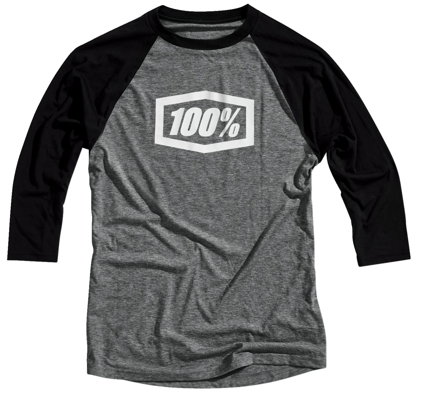 100% Tech Icon 3/4 Sleeve T-Shirt - Black - Medium 20012-00001