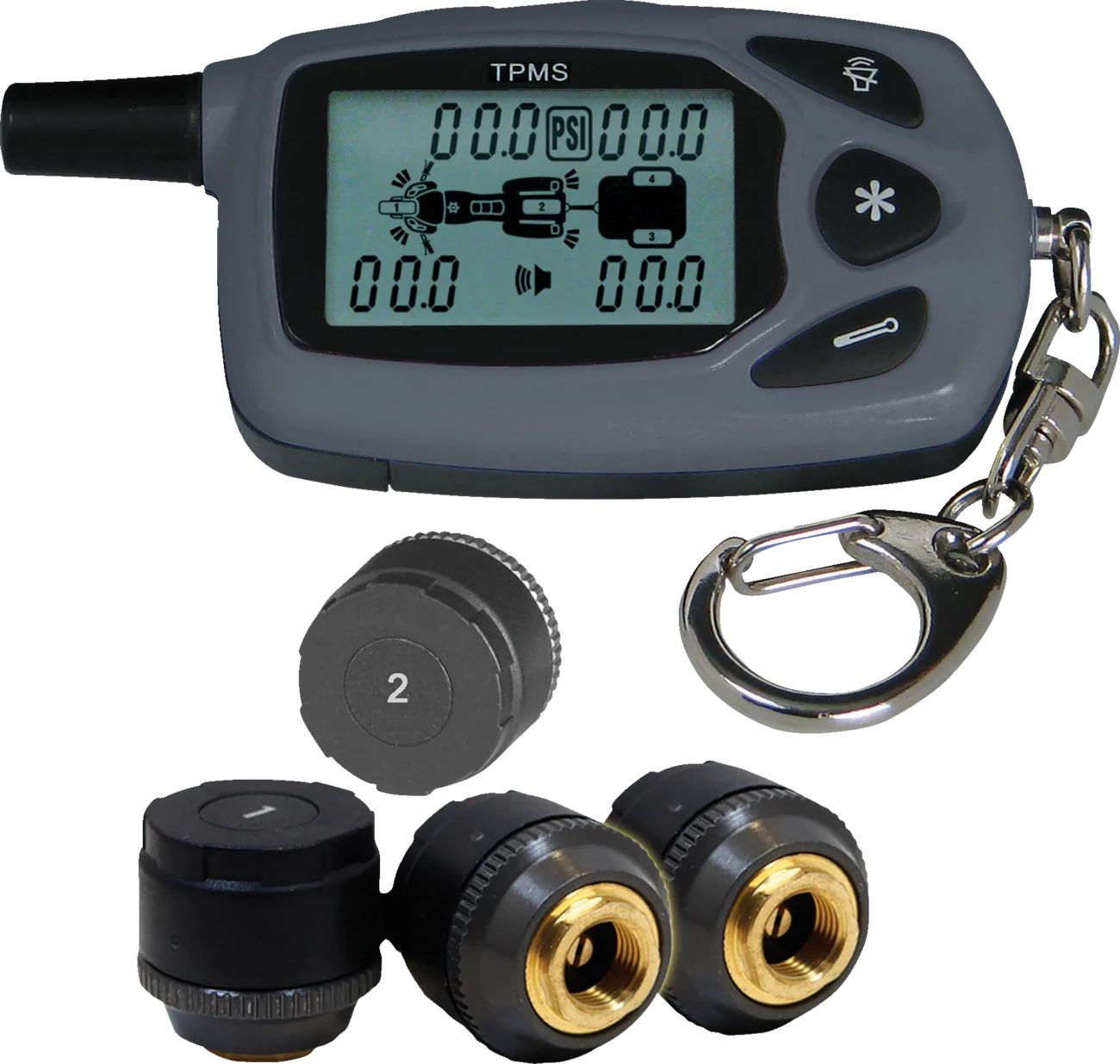 SHOW CHROME Bike and Trailer Tire Pressure Monitor System 13-317A