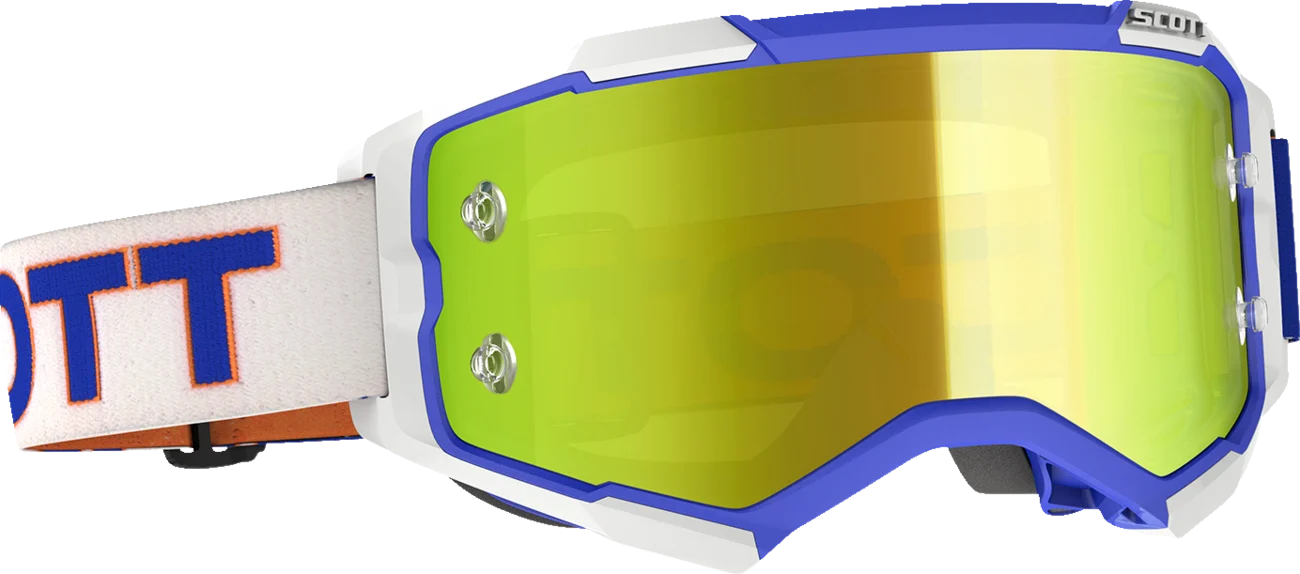 SCOTT Fury Goggles - Retro White/Blue - Yellow Works 272828-1029289
