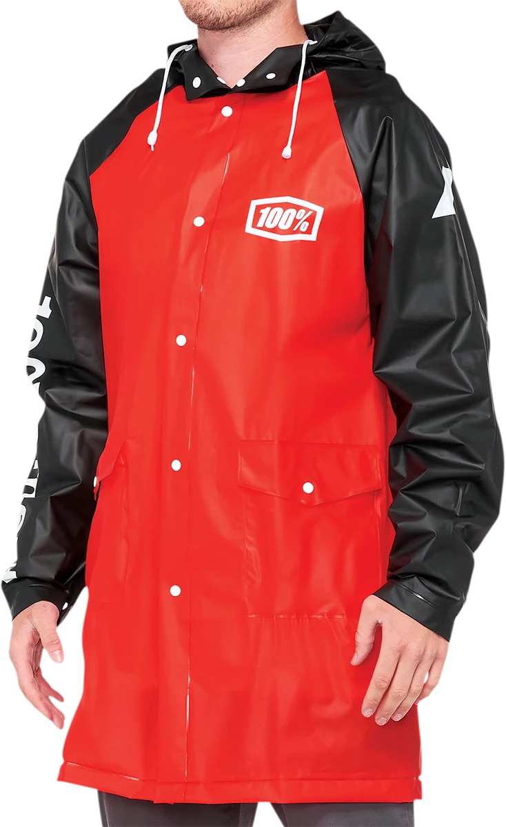 100% Torrent Raincoat - Red/Black - XL 20040-00008