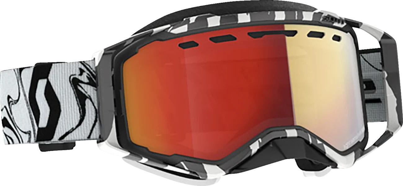 SCOTT Prospect Snow Goggles - Light Sensitive - Marble Black/White - Red Chrome 278603-7082341