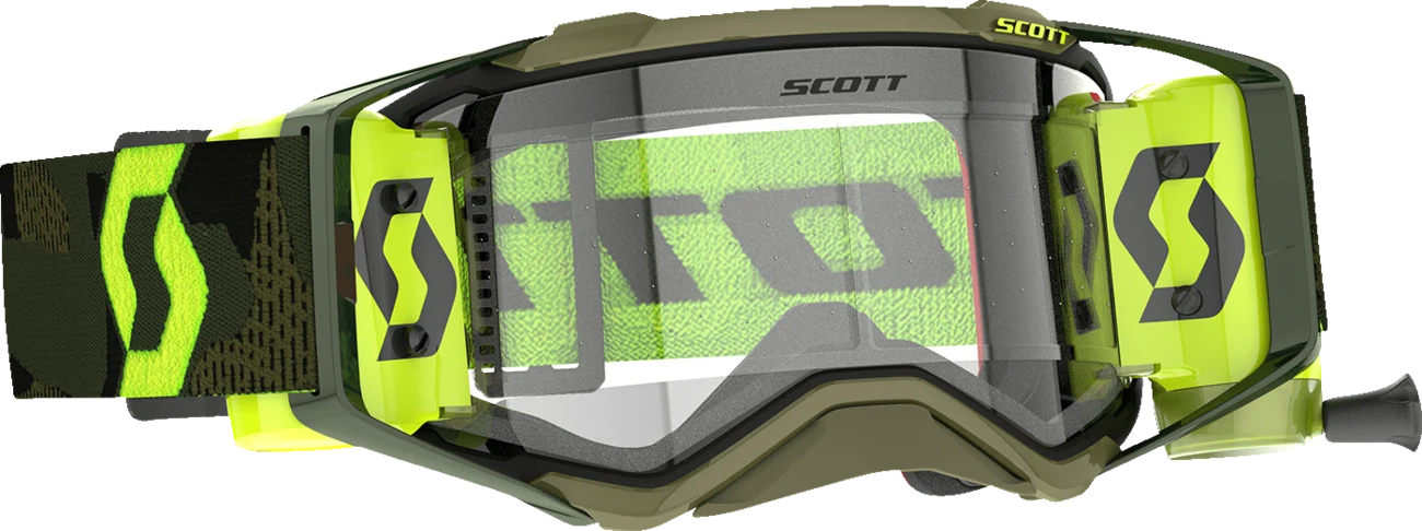 SCOTT Prospect Super WFS Goggle - Khaki Green/Neon Yellow - Clear 278595-7701113