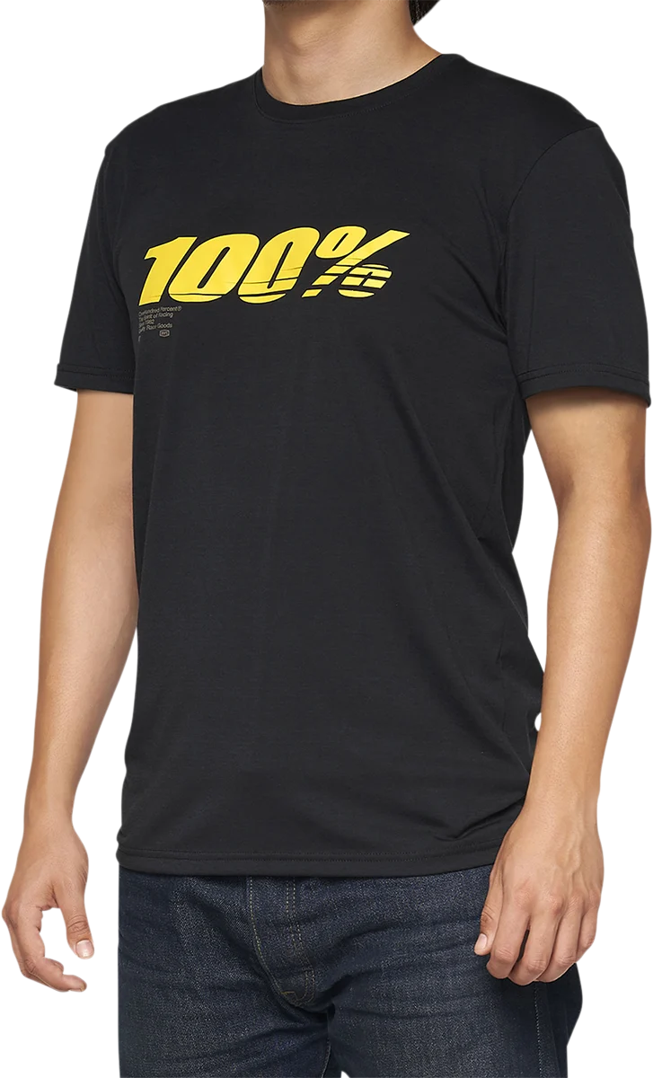 100% Tech Speed T-Shirt - Black - Medium 35030-001-11