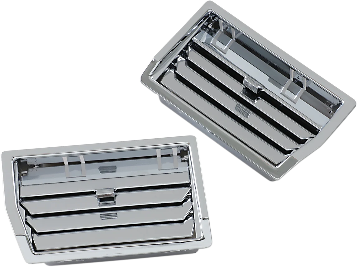 SHOW CHROME Lower Fairing Fresh Air Vents - Chrome 52-552