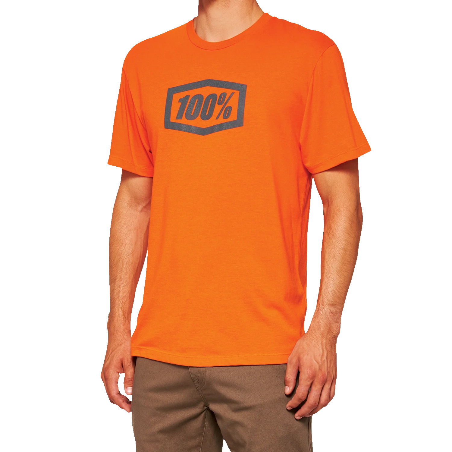 100% Icon T-Shirt - Orange - Large 20000-00042
