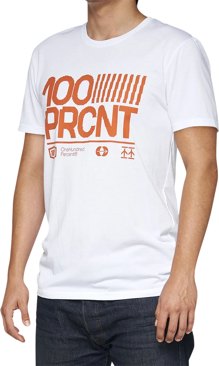 100% Tech Surman T-Shirt - White - Small 35031-000-10