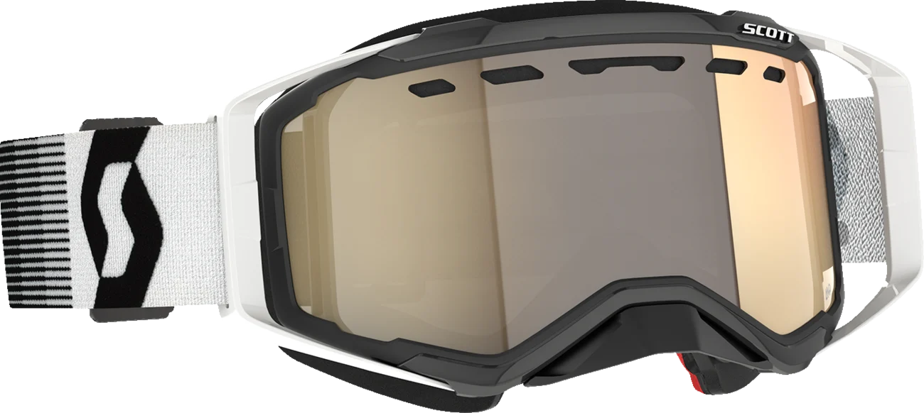 SCOTT Prospect Snow Cross Goggle - Premium Black/White - Light Sensitive Bronze Chrome 278603-7702245