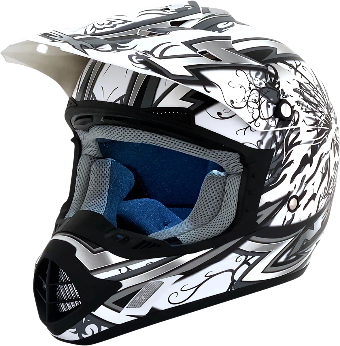 AFX FX-17Y Helmet - Butterfly - Matte White - Small 0111-1390