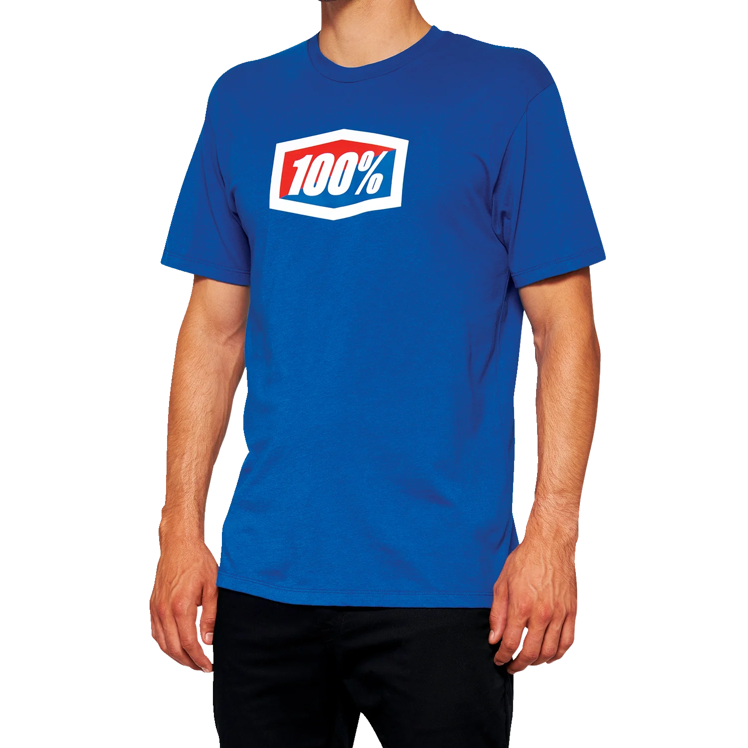 100% Official T-Shirt - Royal Blue - Medium 20000-00016