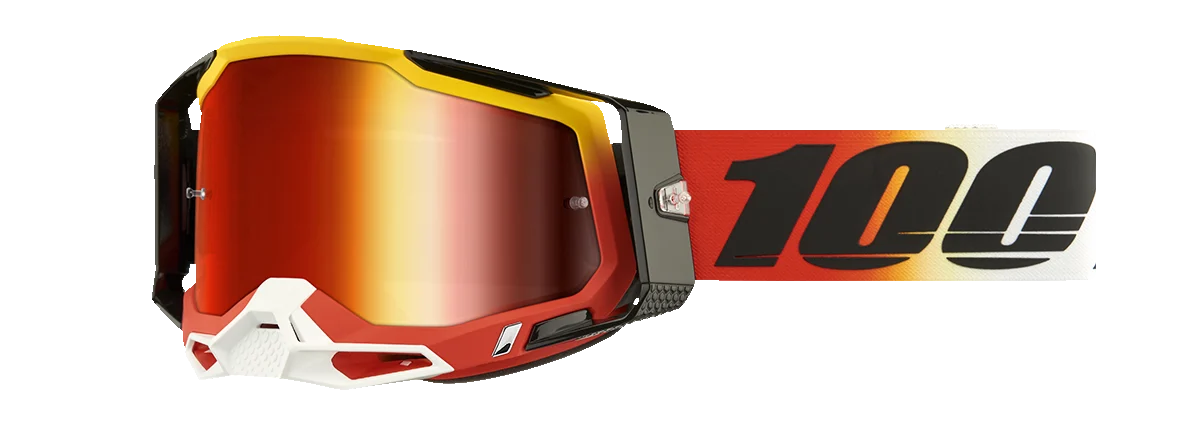 100% Racecraft 2 Goggles - Ogusto - Red Mirror 50010-00024