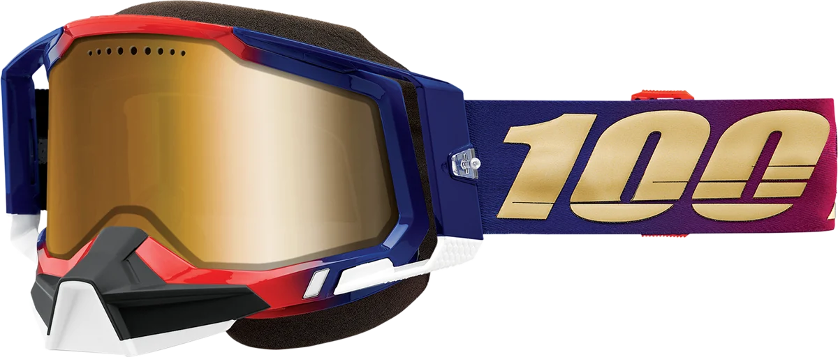 100% Racecraft 2 Snow Goggles - United - True Gold 50012-00006