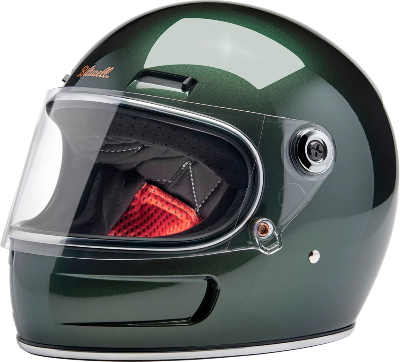 BILTWELL Gringo SV Helmet - Metallic Sierra Green - Medium 1006-324-503