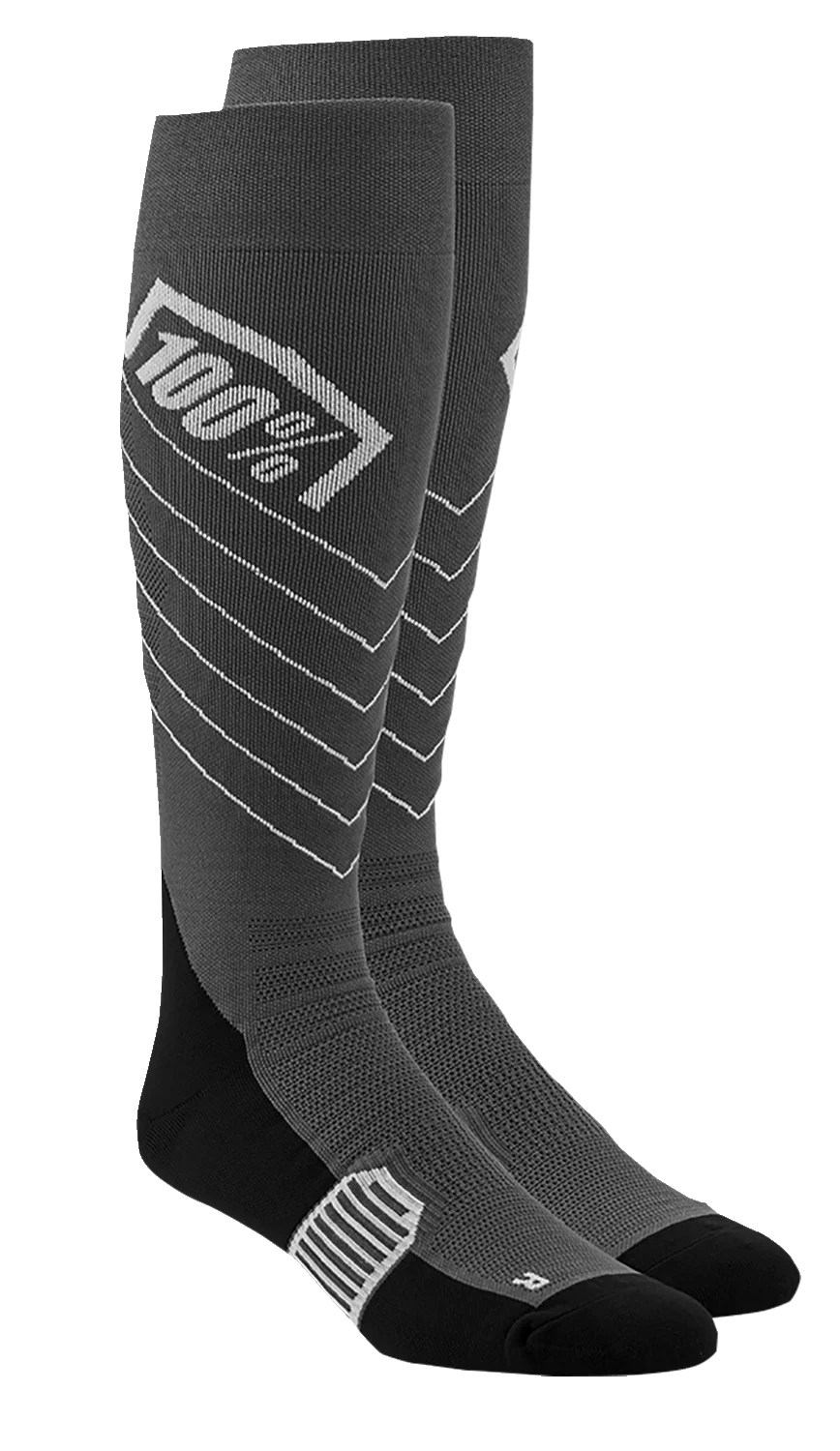 100% Hi-Side Performance Socks - Gray - Large/XL 20054-00002