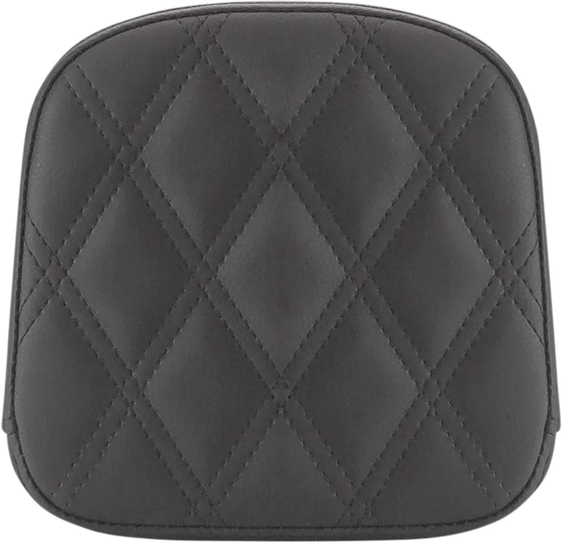 SADDLEMEN Sissy Bar Pad - Lattice Stitched - Black - FL '99-'23 40743