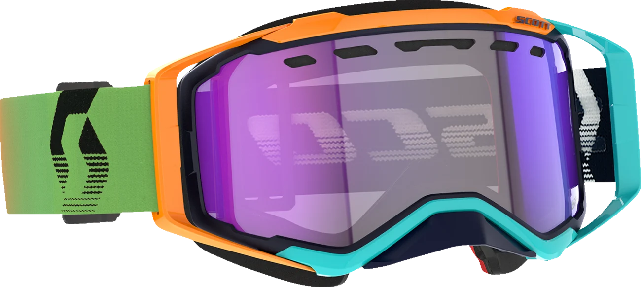 SCOTT Prospect Snow Cross Goggle - Blue/Orange - Light Sensitive Blue Chrome 278603-1454307