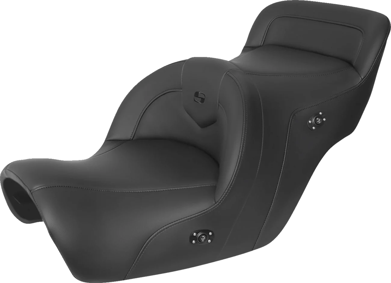 SADDLEMEN Heated Roadsofa Seat - Without Backrest - Black H88-07-187HCT