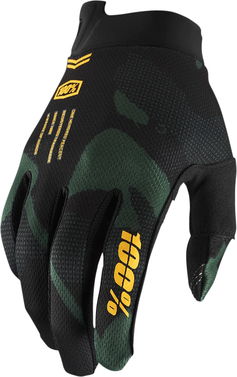 100% iTrack Gloves - Sentinel Black - XL 10008-00023