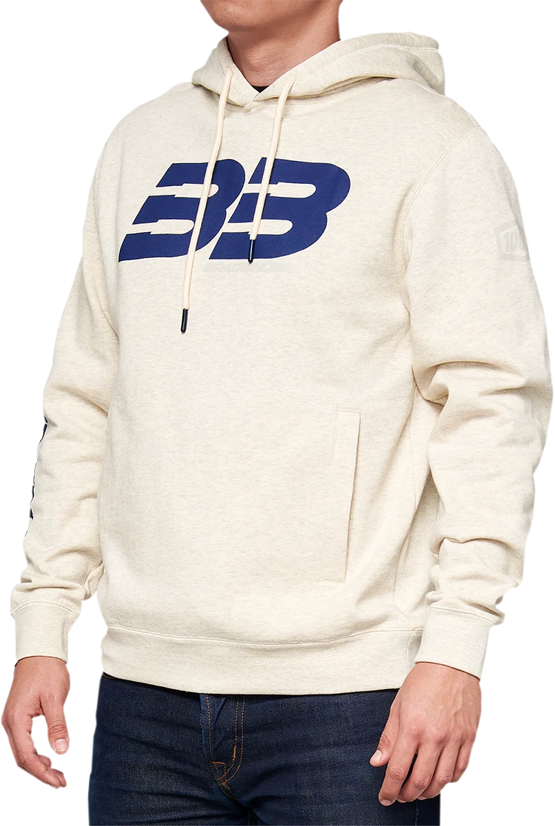 100% BB33 Pullover Welt Pocket Hoodie - Oatmeal - Medium BB-36045-484-11