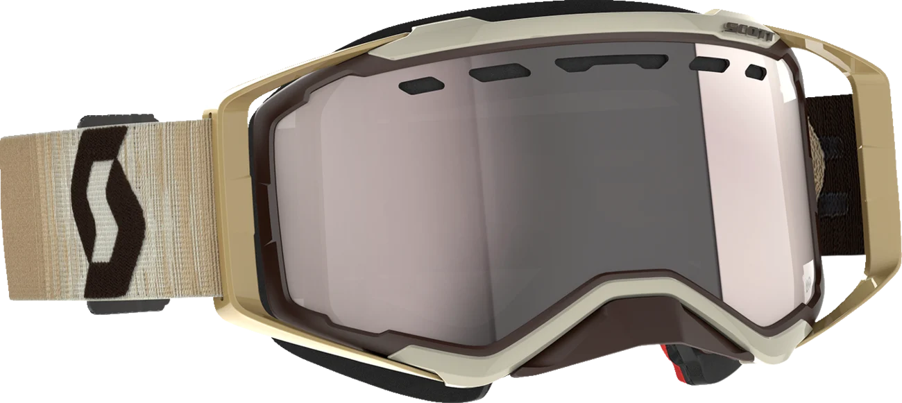 SCOTT Prospect Snow Cross Goggle - Beige/Brown - Enhancer Silver Chrome 272846-1074313
