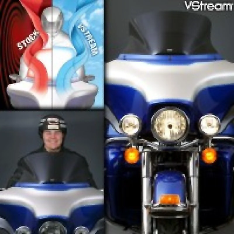 National Cycle 96-13 Harley-Davidson FLHT/FLHX/FLHTK Touring/Tri-Glide VS Low Windshield-Tinted - N20404
