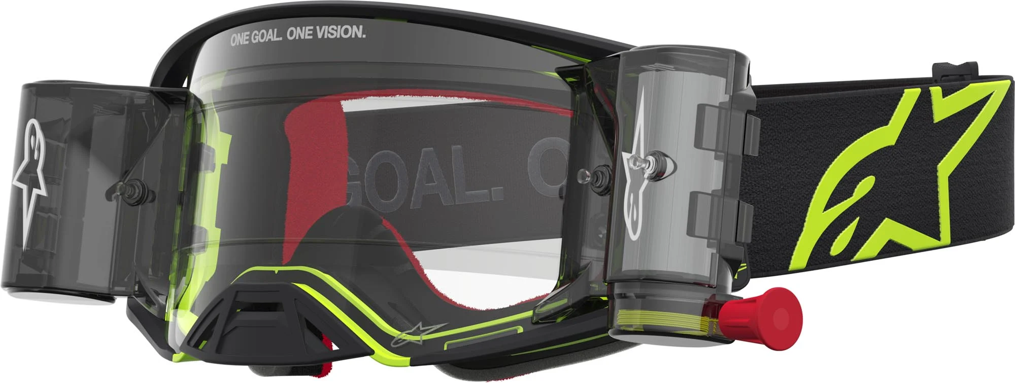 Alpinestars Supertech Firma Roll-Off Motocross Goggles  black/neon/yellow