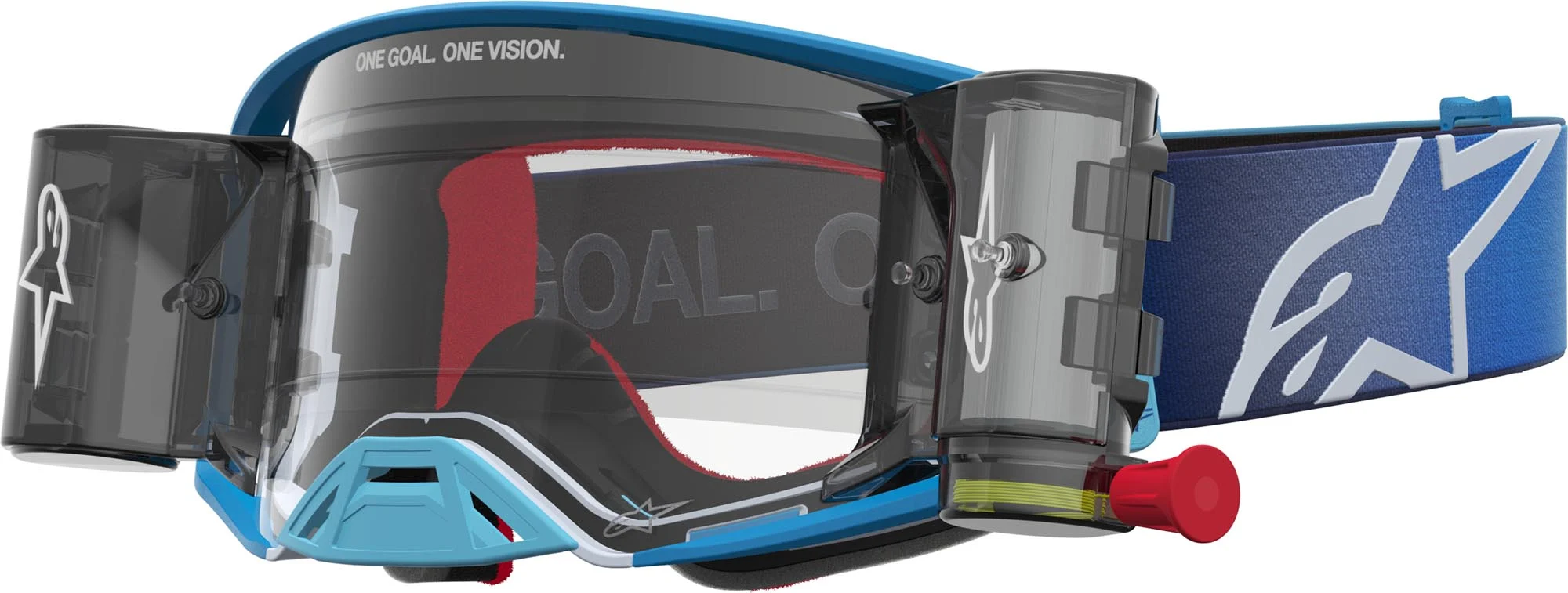 Alpinestars Supertech Firma Roll-Off Motocross Goggles  blue/silver