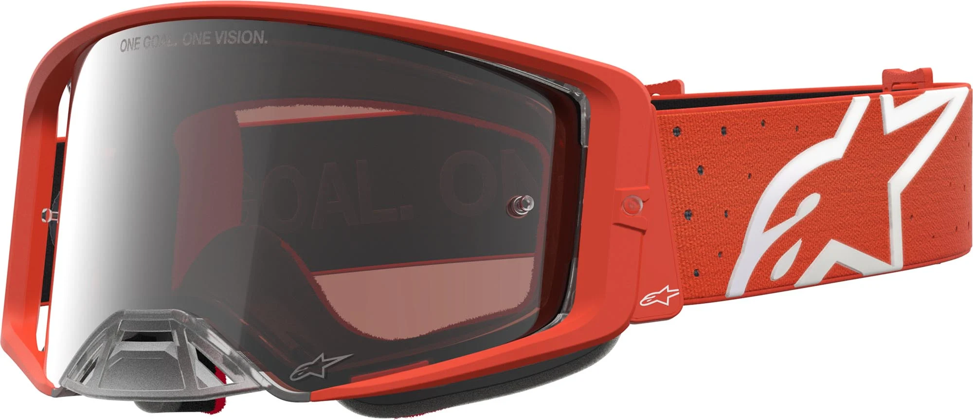 Alpinestars Supertech Vesta Mirror Motocross Goggles  orange/white