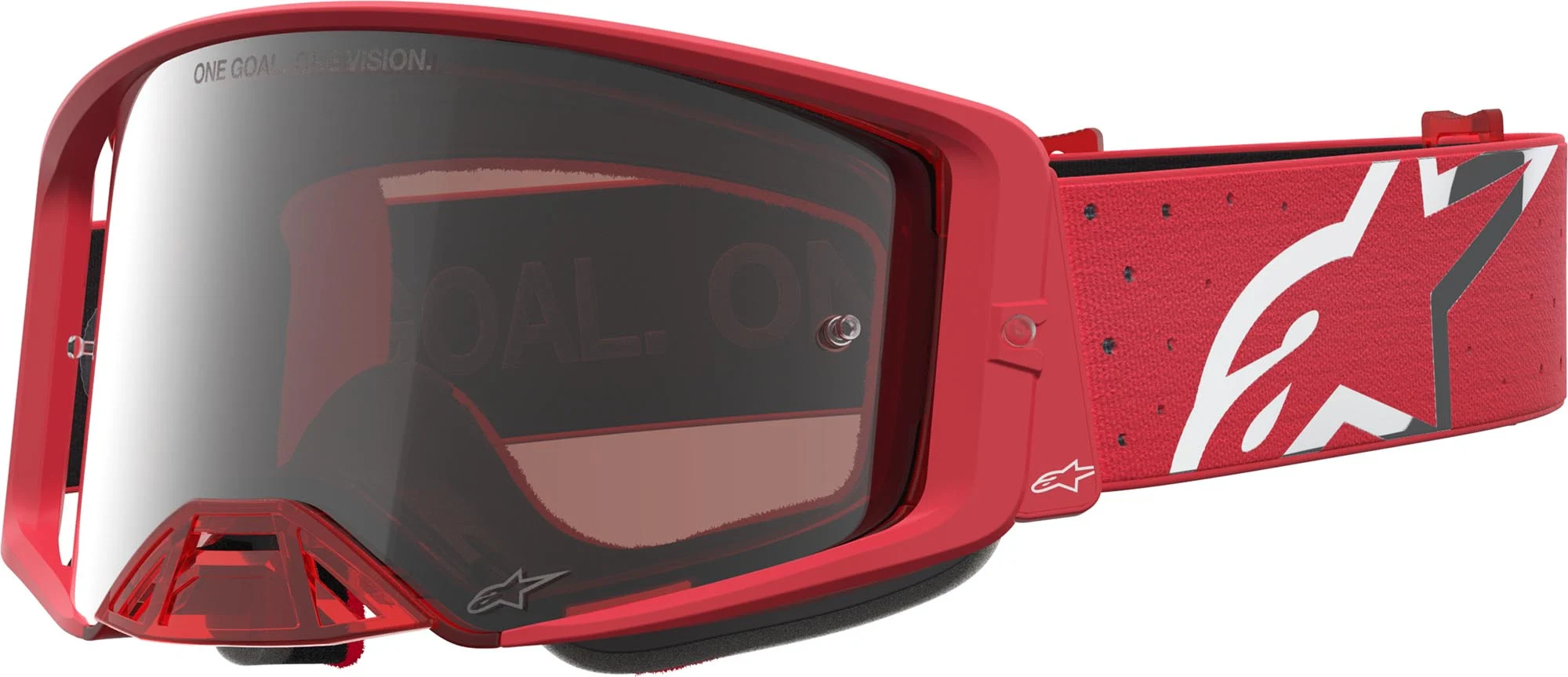 Alpinestars Supertech Vesta Mirror Motocross Goggles  red/white
