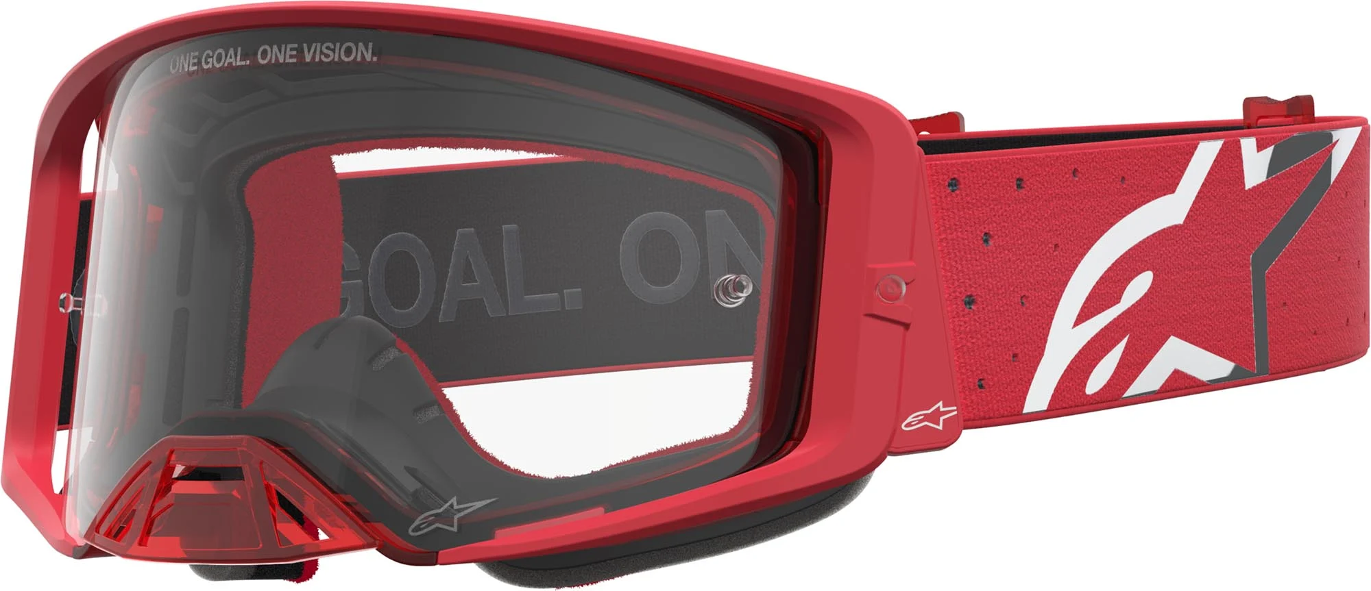 Alpinestars Supertech Vesta Motocross Goggles  red/white