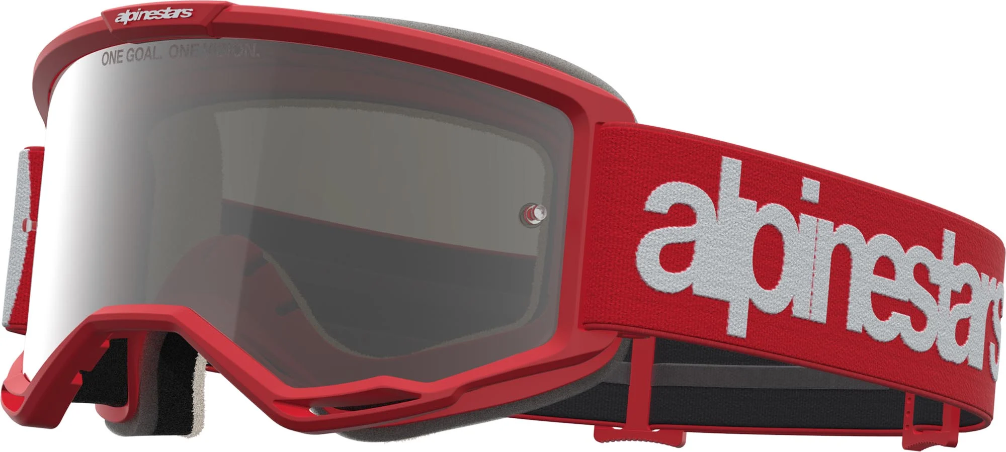Alpinestars Vision 5 Hone Mirror Motocross Goggles  red/white