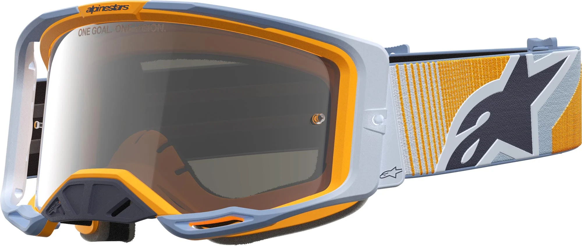Alpinestars Vision 8 Maven Mirror Motocross Goggles  blue/orange