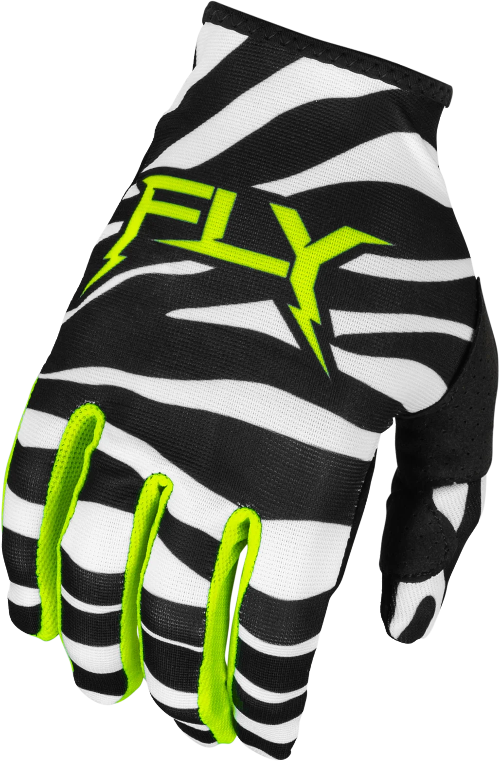Youth Lite Uncaged Gloves Black/White/Neon Green Ys