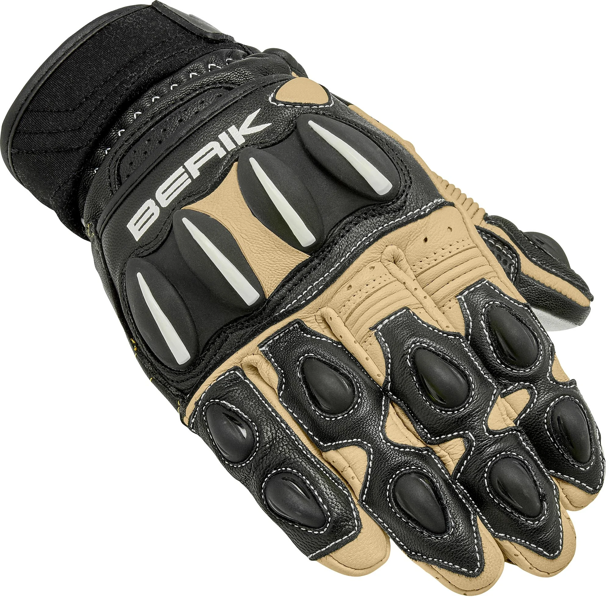 Berik Ariax Adventure Motorcycle Gloves  black/sand