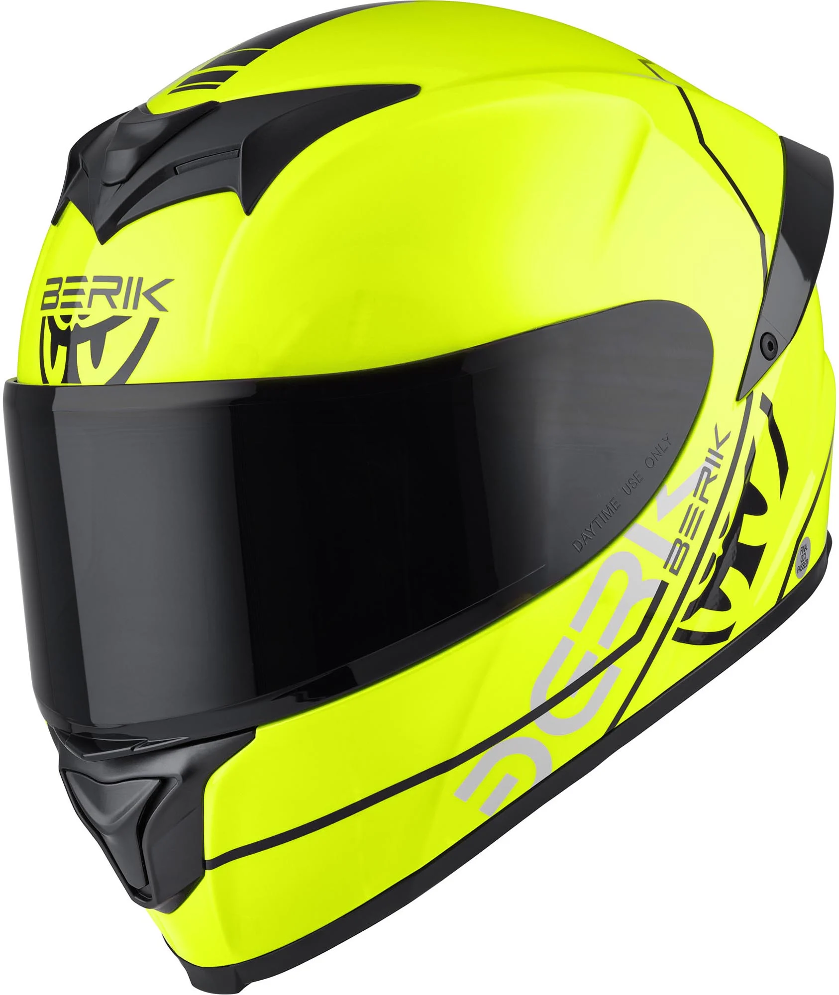 Berik FF867 Taruna Helmet  fluo-yellow/black/grey