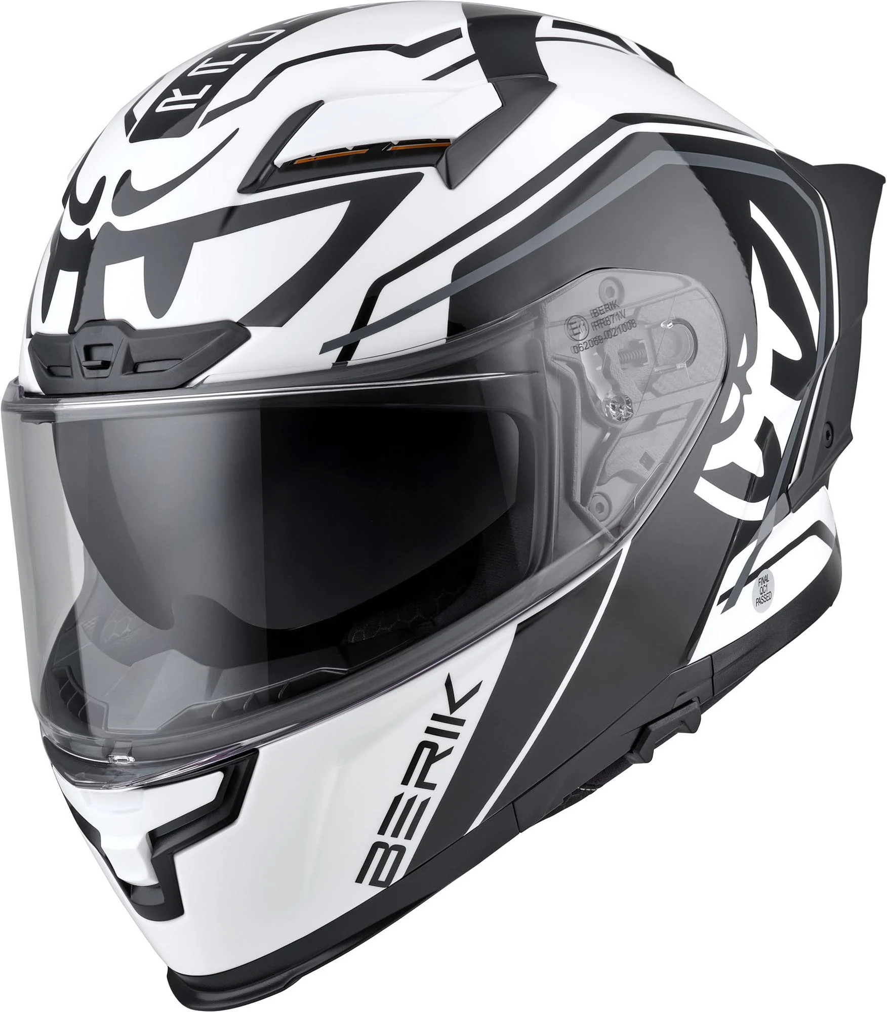 Berik FF871 Mapuro Helmet  white/black/grey