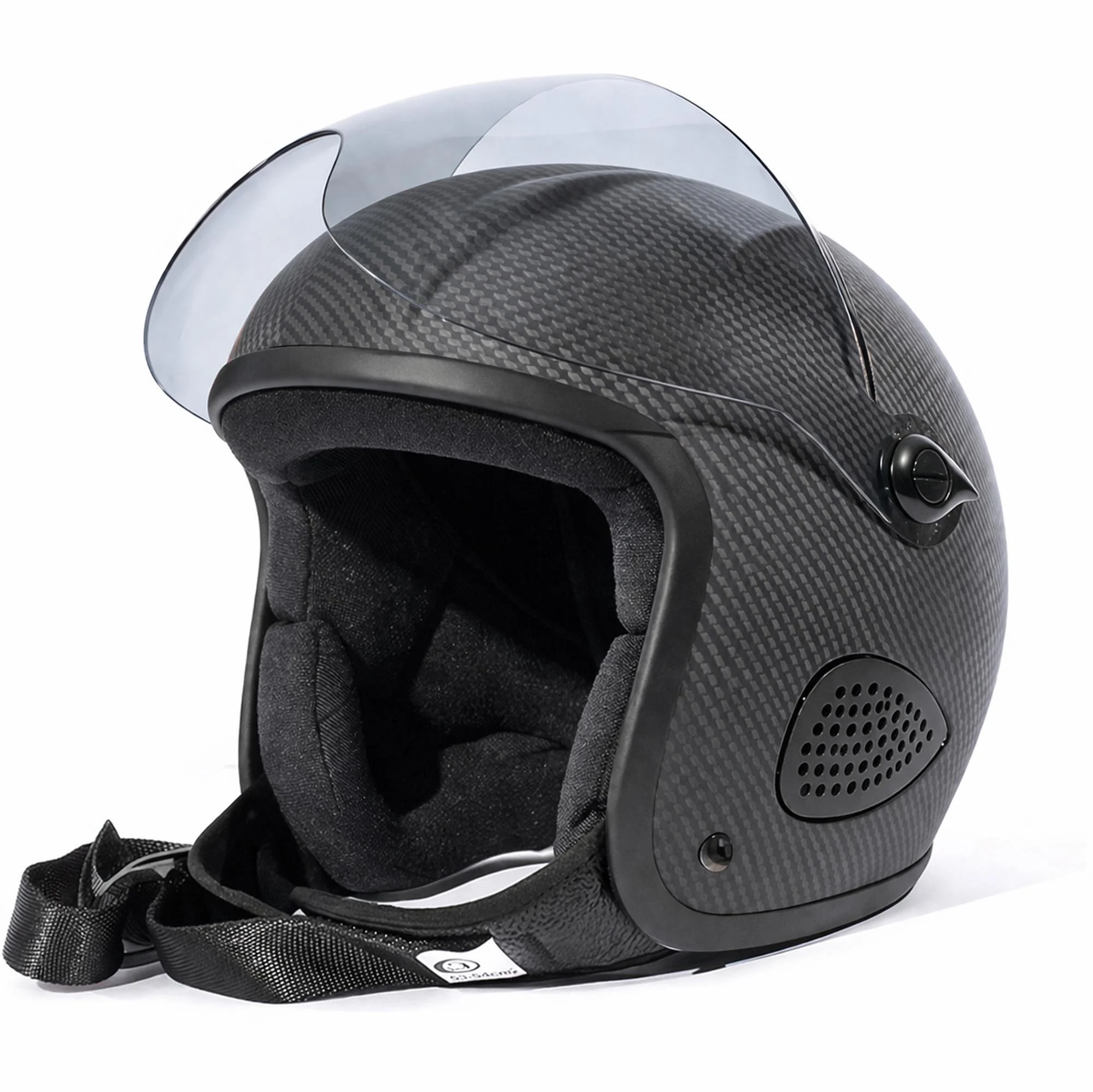 Bores Gensler Kult Evo Jet Helmet with Visor  carbon matt