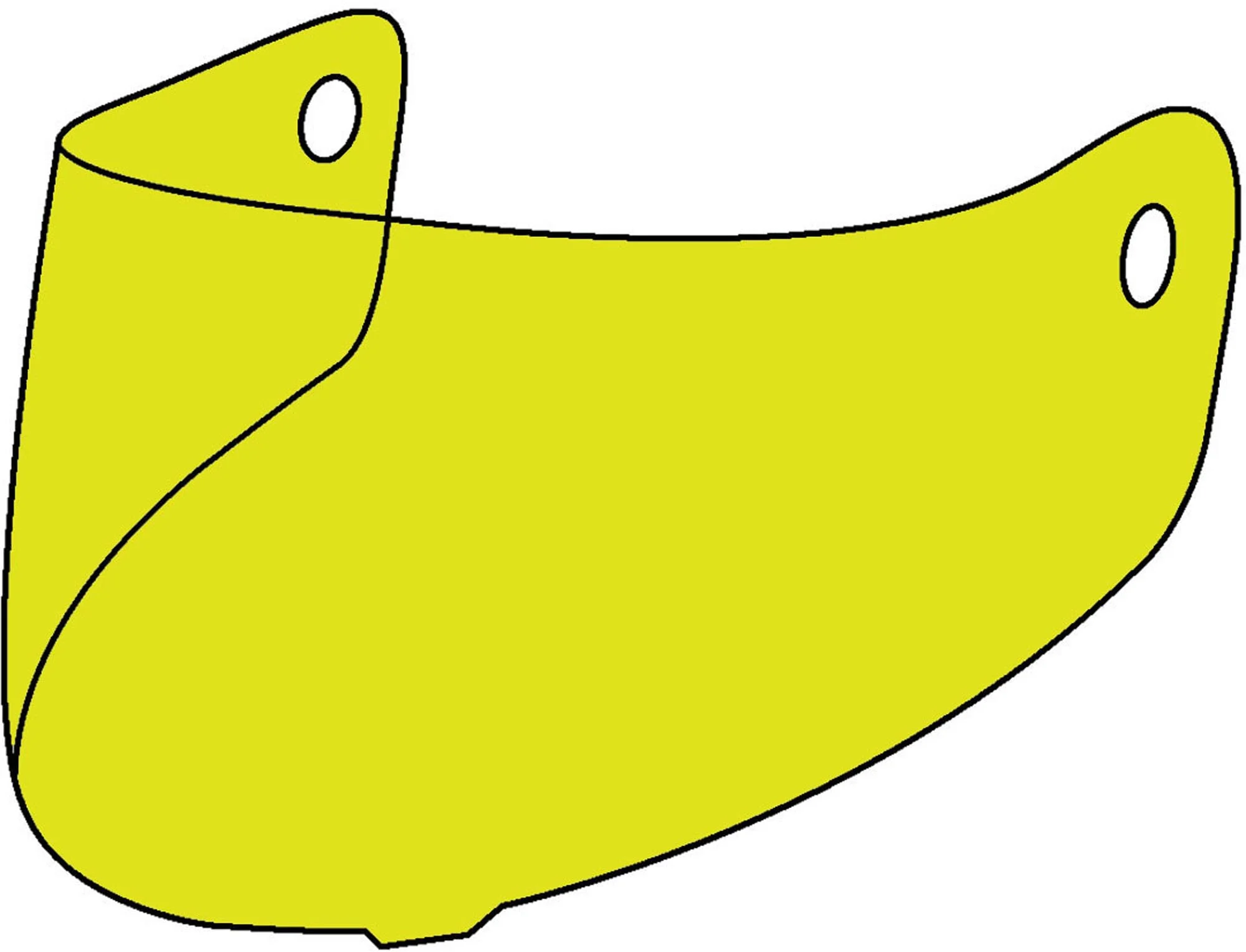 Bores Gensler SRM Slight Visor yellow