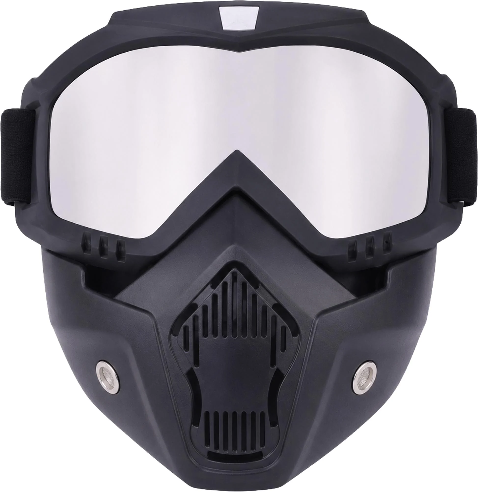 Bores Motorcycle Glasses silver mirrored