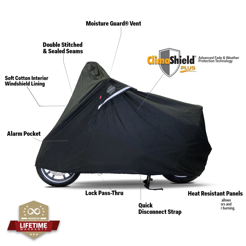 Dowco Scooter WeatherAll Plus Cover Black - Medium - 50031-00