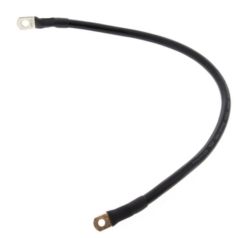 All Balls Racing Battery Cable 19in - Black - 78-119-1