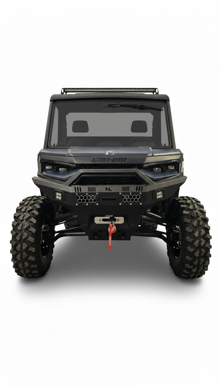 No Limit Front Winch Bumper with Lights - Can-Am Defender HD11