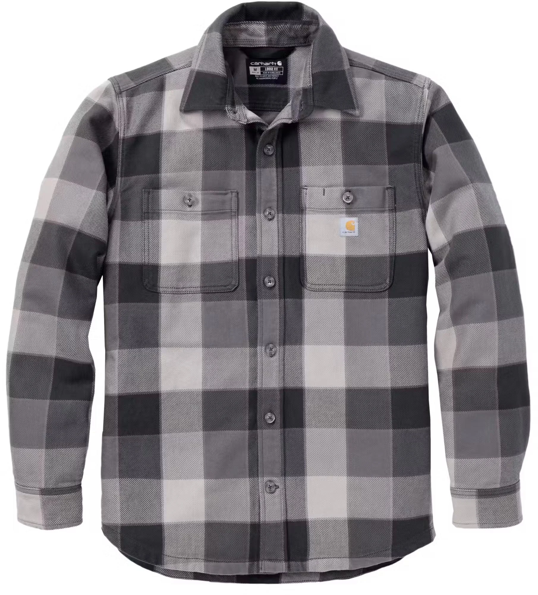 Carhartt Everett Loose LS Plaid Shirt  grey/white