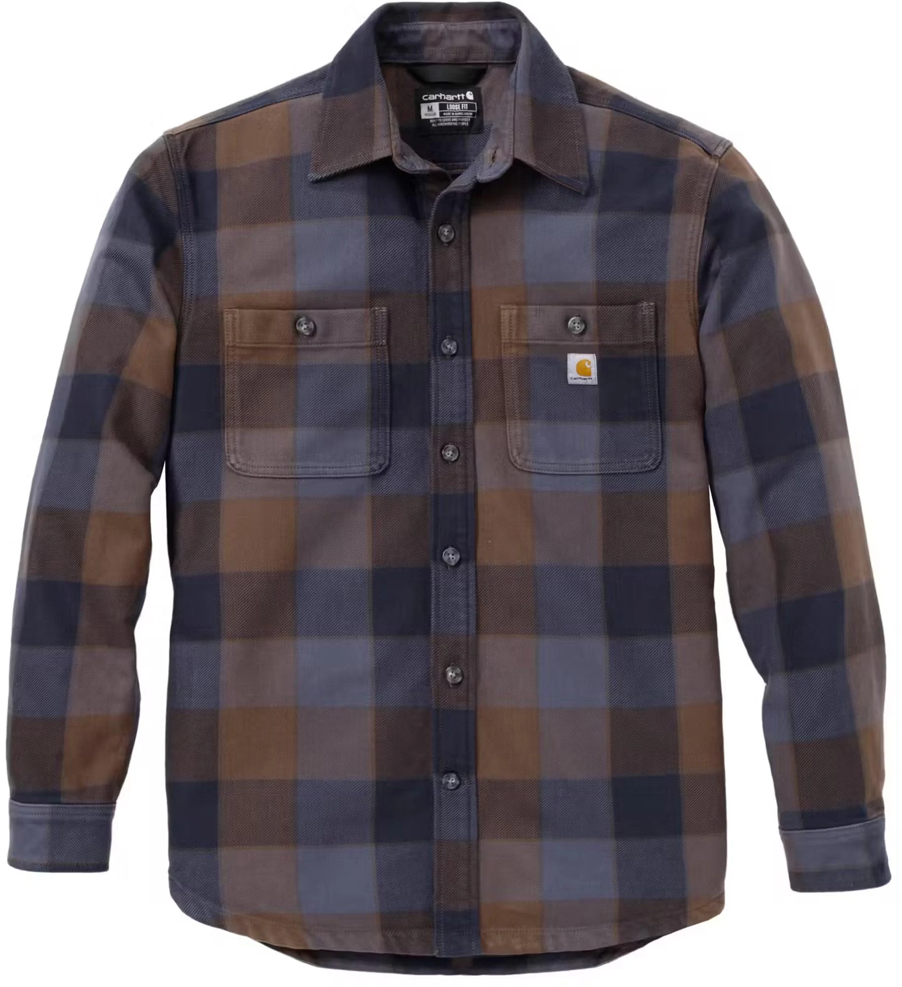 Carhartt Everett Loose LS Plaid Shirt  navy blue