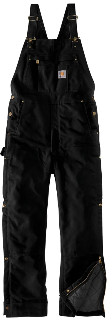 Carhartt Firm Duck Insulated BIB Overall  black