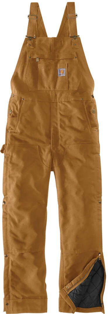 Carhartt Firm Duck Insulated BIB Overall  brown