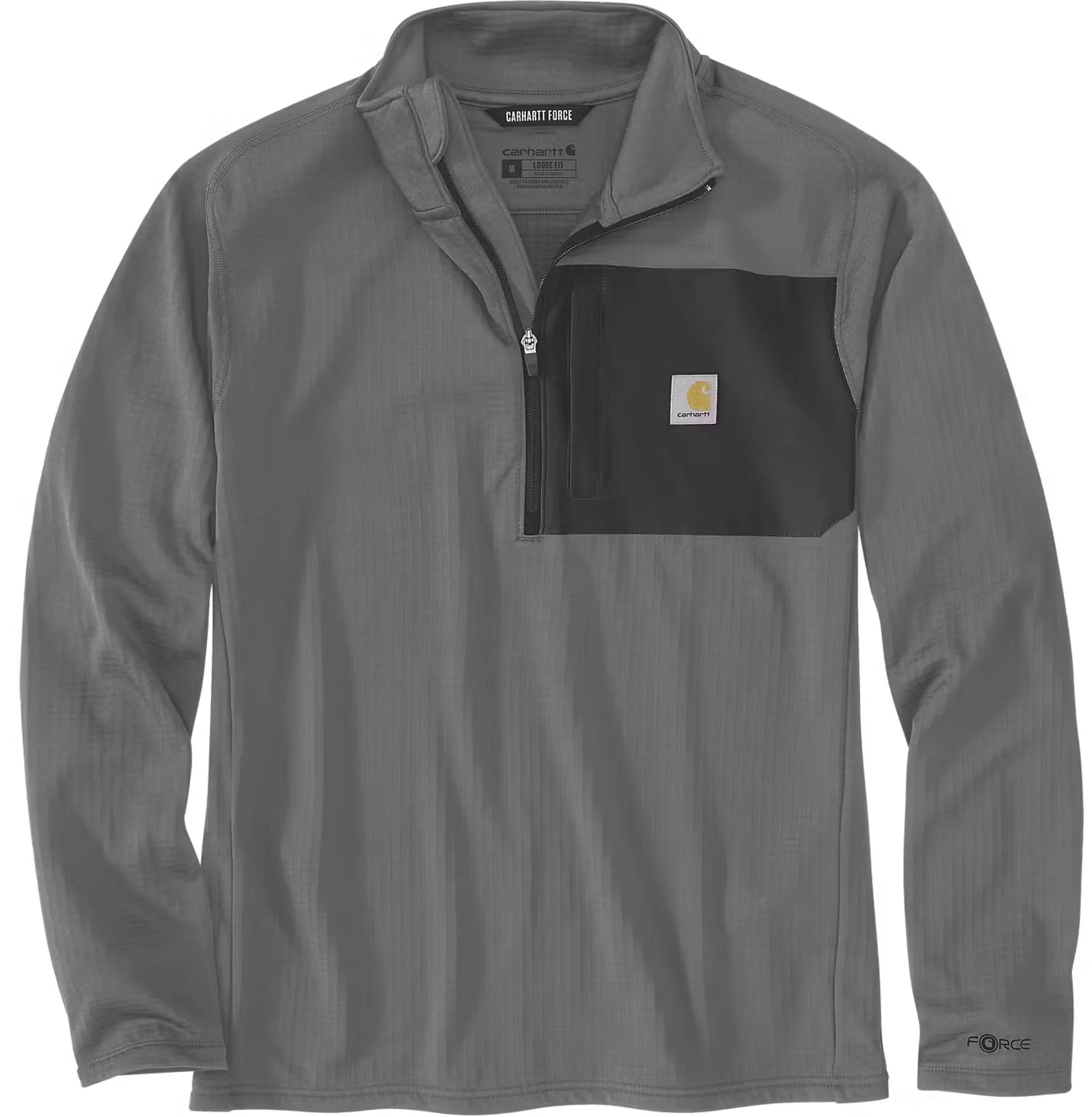 Carhartt Force Ironwood Relaxed Half-Zip Mock Neck Sweatshirt  Steel Colors