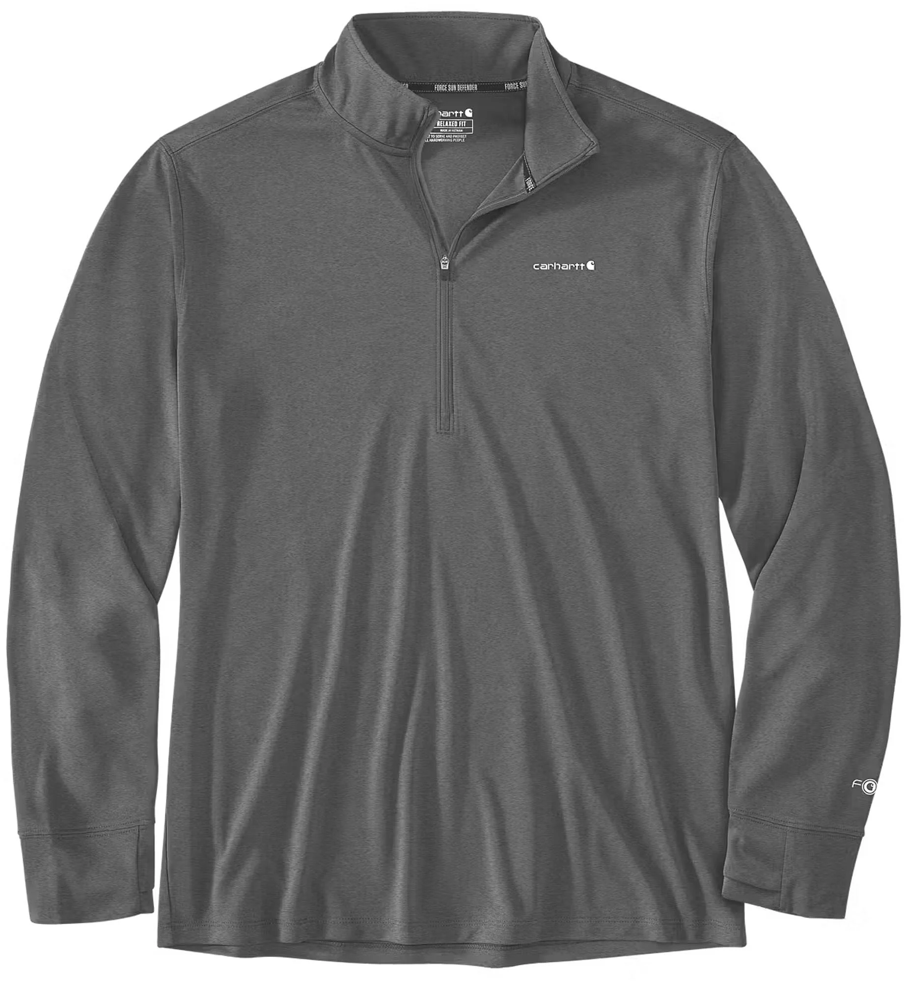 Carhartt Force Sun Defender Relaxed Half-Zip Functional Shirt  Steel Colors